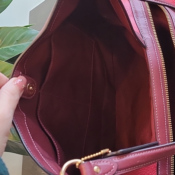 EUC Coach Kristy Red Apple Colorblock - Picture 10 of 16